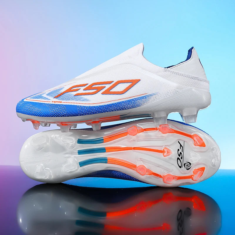 New Men's Soccer Shoes Hot-Selling Grass Cleats High-Quality Match Outdoor Football Boots Non-Slip Boys High-Top Lightweight Sneakers