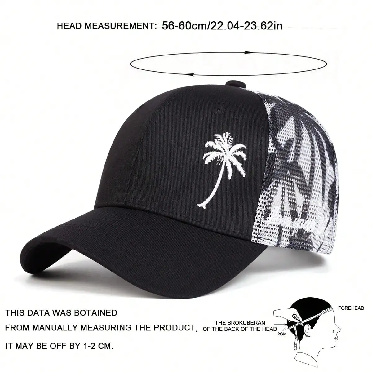 Men's Sun Protection Casual Mesh Cap Coconut Tree Truck Driver Hat gorras de béisbol moto gp baseball caps for men