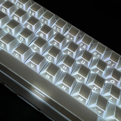 Shadow Keycap Side Print Edge Backlit PBT Shine Through White Black Macarons Cherry Profile 136 Key cap MX Gamer Keyboards AULA