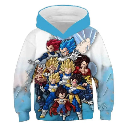 2025 Autumn Cool Dragon Ball Z Kids Boys Sweatshirts Children Casual Boy Hoodies Pullover Anime Dragon Ball Hoodie Hooded Coats, Produit gaming premium Fraquane