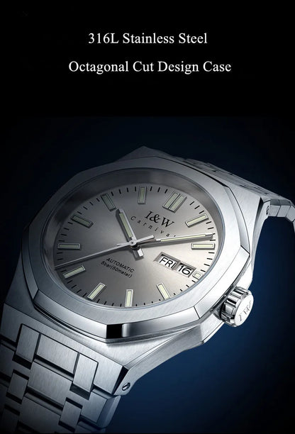 CARNIVAL Mens Mechanical Watch Brand Luxury Sapphire NH36 Movement Automatic Wrist Watches 50m Waterproof for Men Reloj Hombre