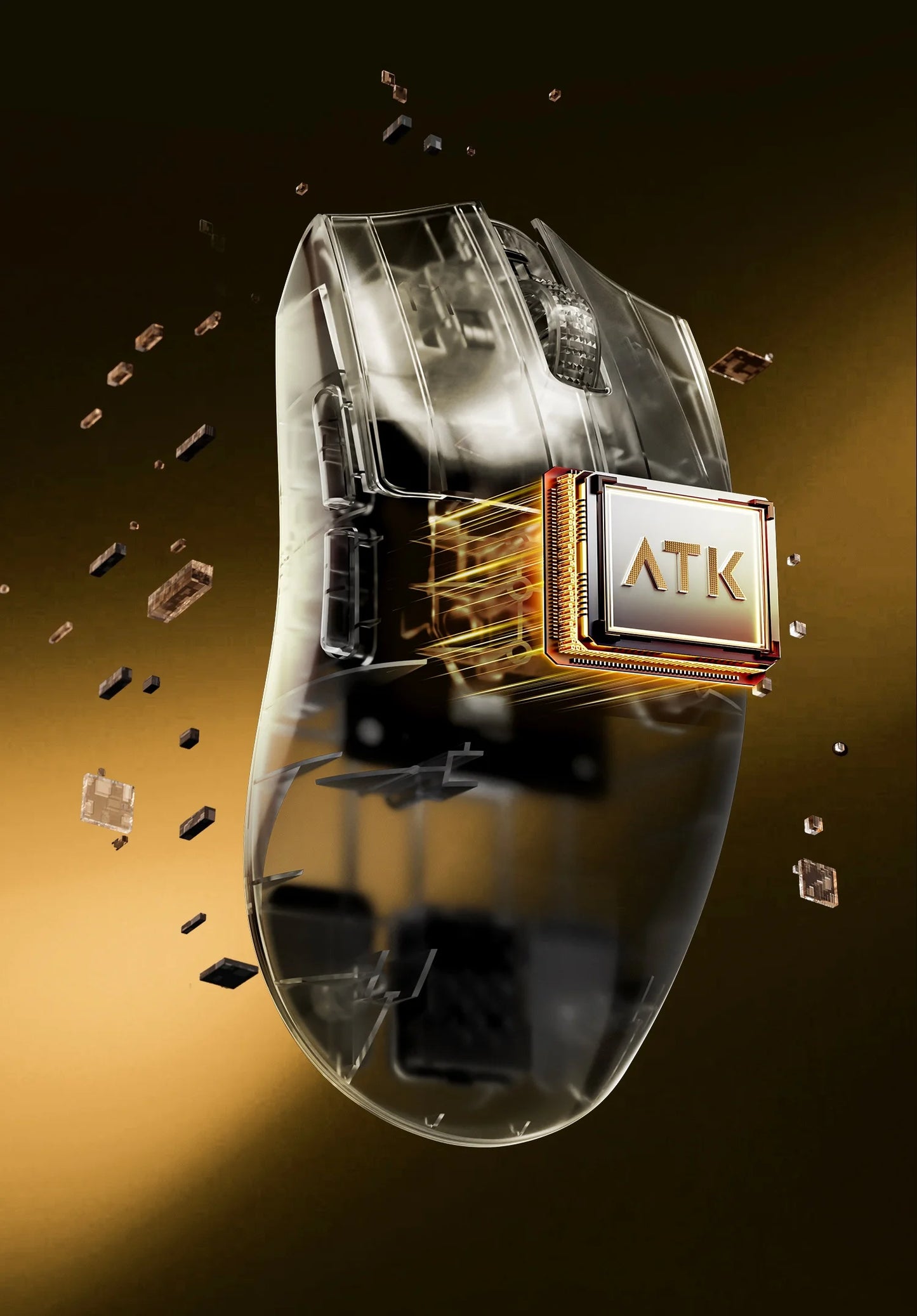 ATK X1 V2 Ultimate 2.0 безжична мишка Paw3950 Utrla 54g лека 750ips 0.163ms ниска латентност 650ips геймърски нов аксесоар подаръци