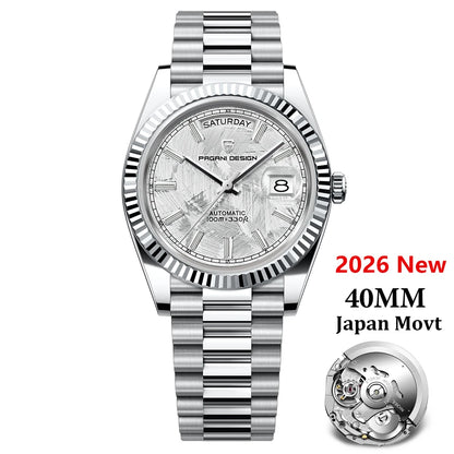 PAGANI DESIGN Men's Watches DD40 Gold White Luxury Automatic Watch Men Japan Movt Date Week Mechanical Watches For Men 2026 New