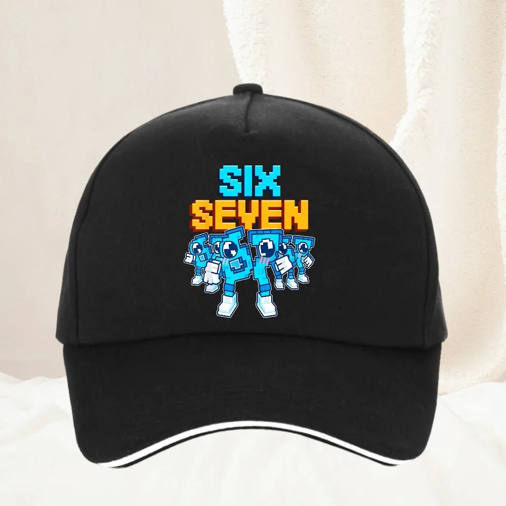 Meme 67 Six Seven 6 7 olasz Brainrot baseball sapka, férfi trucker sapka, tavaszi, alkalmi, szabadtéri, edzőtermi, napellenzős, snapback sapka