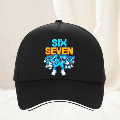 Meme 67 Six Seven 6 7 olasz Brainrot baseball sapka, férfi trucker sapka, tavaszi, alkalmi, szabadtéri, edzőtermi, napellenzős, snapback sapka
