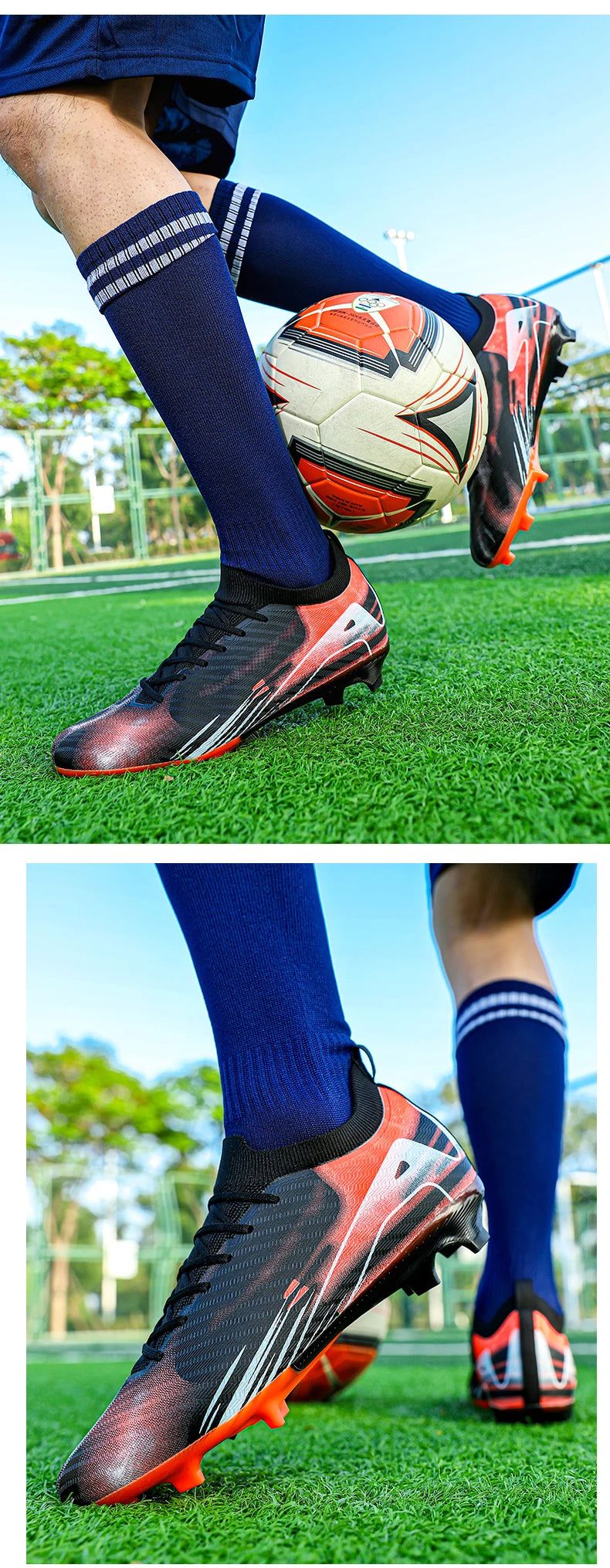New Men's Soccer Shoes Society Professional Grass Training Original Futsal Sneaker Cleats Indoor Non-Slip Football Field Boots 2025