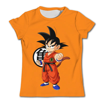 Produit gaming premium Fraquane, Dragon Ball Goku Cosplay T Shirts Super Saiyan Boys Kids Clothes Short Sleeve T-shirt White Black Orange Breathable Jersey, produits de luxe