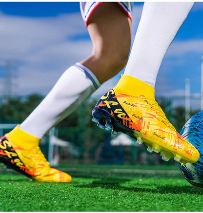 Brand Fashion Football Sneakers for Men and Women Professional Field Boots Big Size 46 Long Spikes Soccer Cleats Men's Football Boots