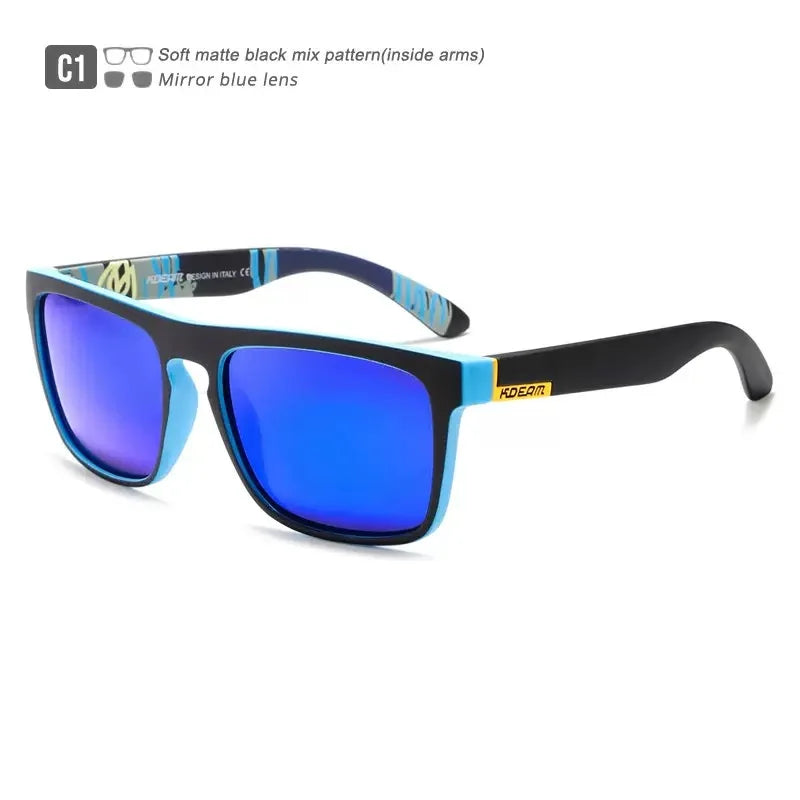 Outdoor Sport Square Myopia Lens Prescription Sunglasses Men Polarized Driving Anti-Glare Myopes Lunettes 0 -0.5 -0.75 To -6.0