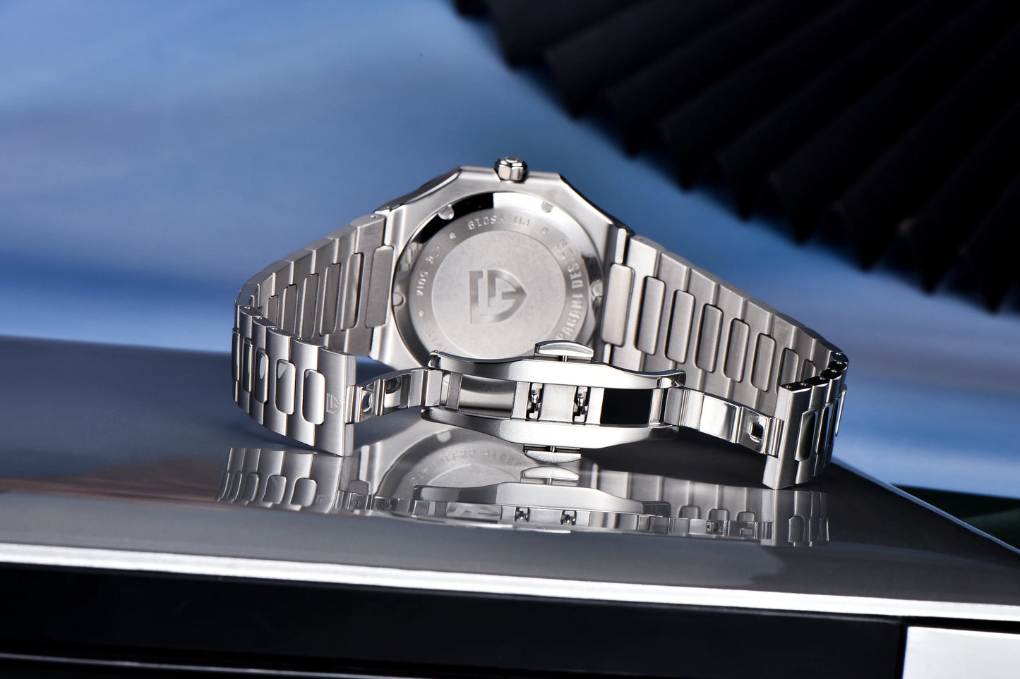 Nuovo orologio di lusso quadrato PAGANI DESIGN 2026 da uomo al quarzo, vetro zaffiro AR, movimento giapponese, luminoso, in acciaio 316L all steel