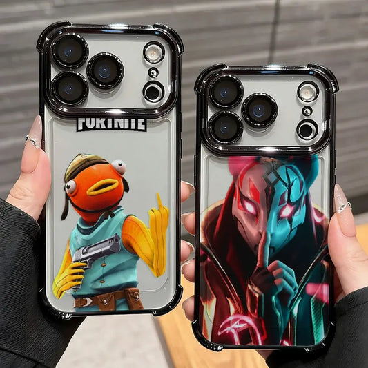 Θήκη κινητού Anime Fortnites Game Plating για Xiaomi Redmi A7 15 A3 15C 14C K50 A1 Note 15 14 13 12 12s Pro Plus 4G 5G με αντικραδασμική προστασία
