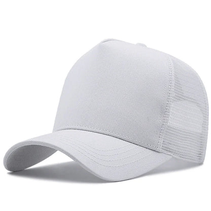 Felnőtt nyári pamut trucker sapka, női hálós napellenző sapka, nagy méretű sapka, férfi plusz méretű baseball sapka, 55–60 cm, 60–65 cm