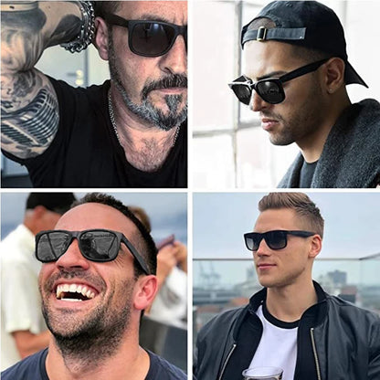 MAXJULI XXL Z87 Sunglasses for Big Wide Heads Men TR90 Ultralight UV400 Protection Glasses 8806