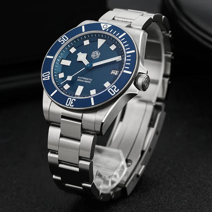  San Martin Grade5 Titanium Watch SN0121TD PT5000/ST2130 Automatic Movement Watch 300M Waterproof Adjustable Clasp Wristwatch