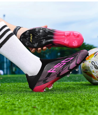 New Men's Football Boots Non-Slip Boys Outdoor Hot-Selling Soccer Shoes Grass Match Sneakers High-Quality Cleats High-Top Lightweight