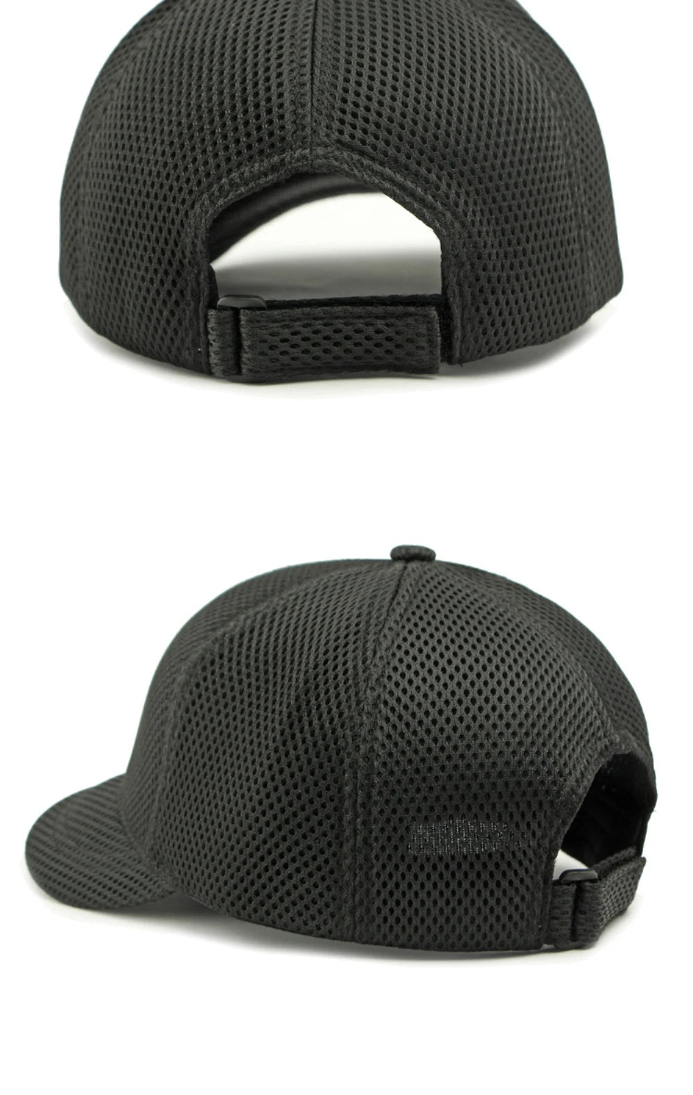 HT4828 Casquette de baseball à visière courte de 5 cm pour homme, 6 panneaux, en maille respirante, style « trucker », pour hommes et femmes, unie, à fermeture à pression