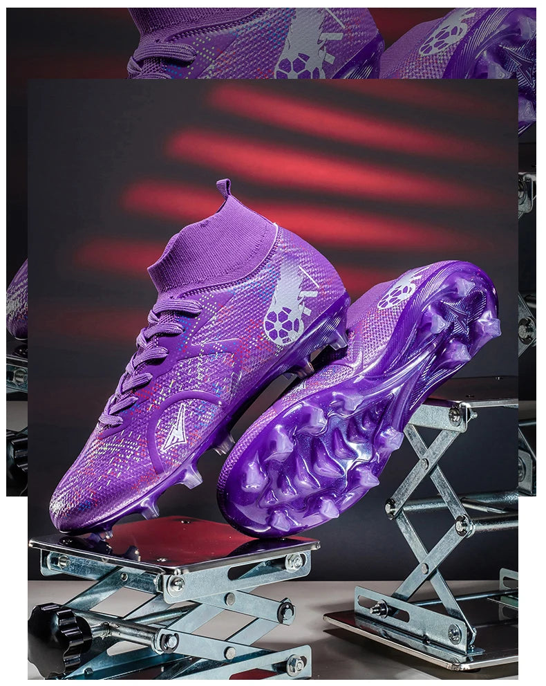 Nieuwe voetbalschoenen voor heren, ademende trainingsschoenen met noppen voor gras, lange spikes voor wedstrijden, indoor sneakers, ultralicht, dropshipping