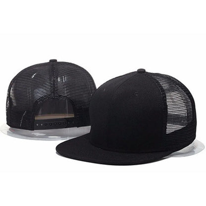 Herre-kasketter, flad hat, hiphop-snapback, fancy nitte-baseballkasket, street dance-kasket, trendy mesh-visir, unge drenge og piger