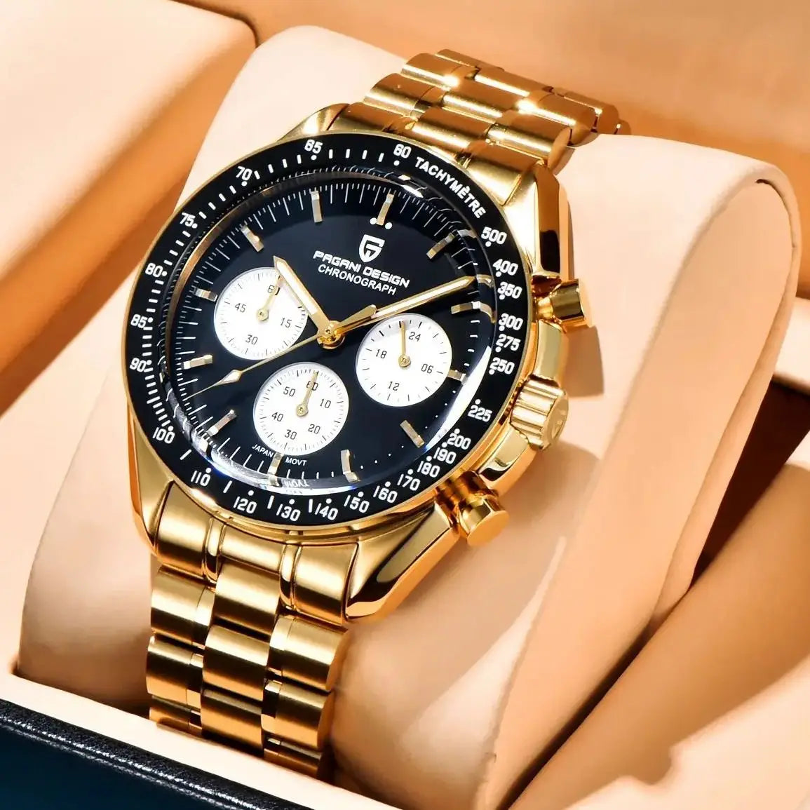 2026 New PAGANI DESIGN Mens Watches Panda Moon Watch Luxury Quartz Watch For Men Automatic Date Sport Chronograph Wristwatch Men