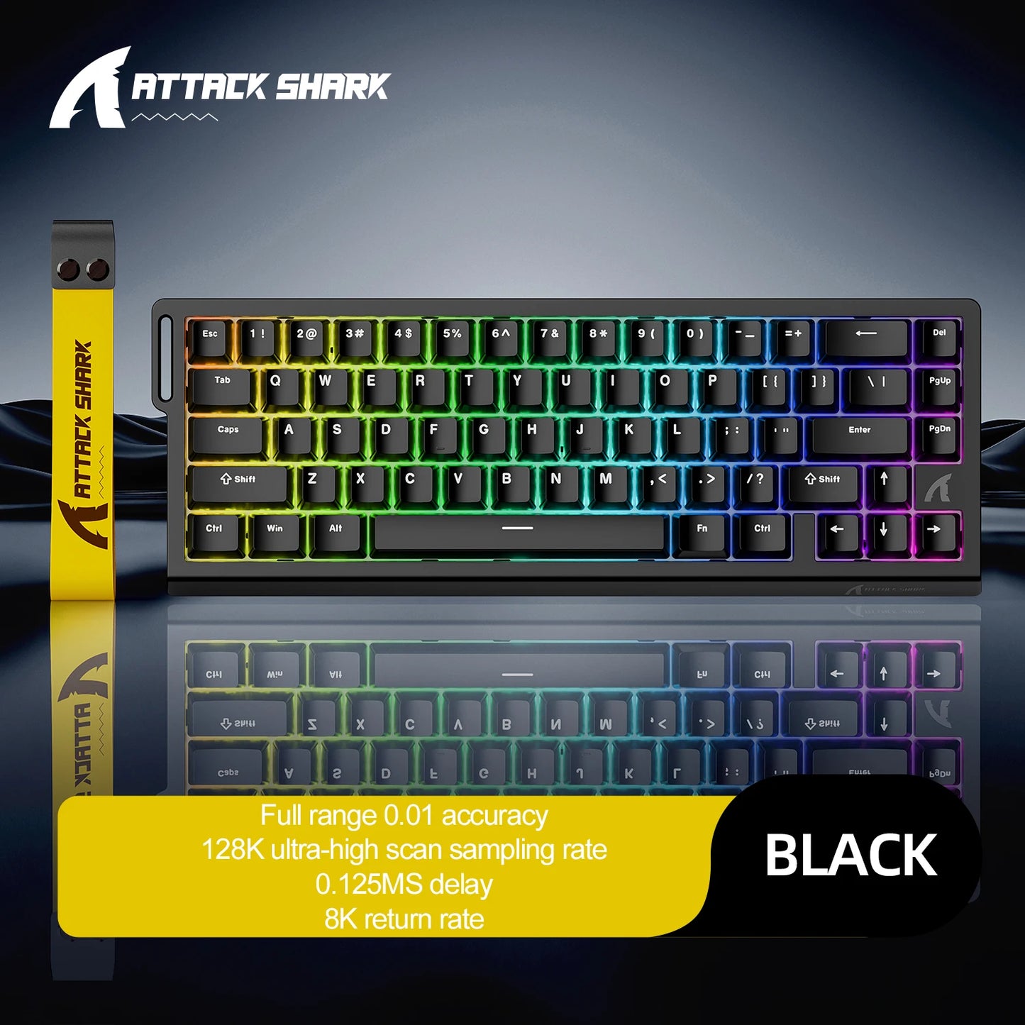 X68HE ATTACK SHARK X68PRO Magnetic Gaming Keyboard Mechanical Wired 0.01mm Rapid Trigg 8000Hz SOCD/Rs 0.125ms 128K Rate