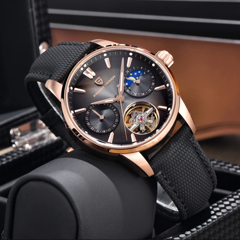 Pagani Design 2025 New 41MM Luxury Automatic Mechanical Men's Watch Stainless Steel 100m Waterproof Pilot Watch reloj hombre