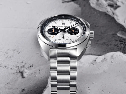 Relógio masculino de quartzo Pagani Design 2026 Fashion, marca de topo de luxo, safira, cronógrafo masculino VK63 em aço, de mergulho