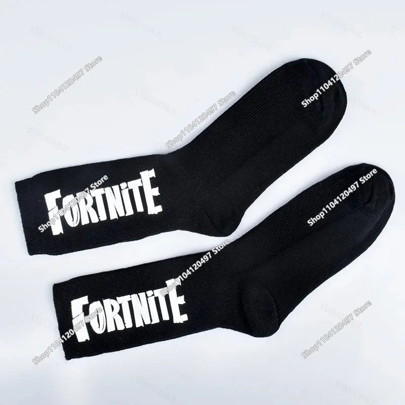 FORTNITE Sports Socks Summer Black White Breathable Low Cut Socks No Show Cotton Soft Athletic Casual Short Socks