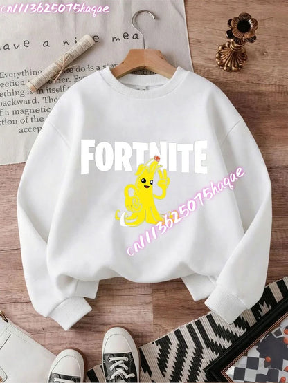 New Fortnites Kids Sweatshirts Cartoon Game Character Printed Hoodie Autumn Casuals Children Tops Winter Baby Boys Clothing