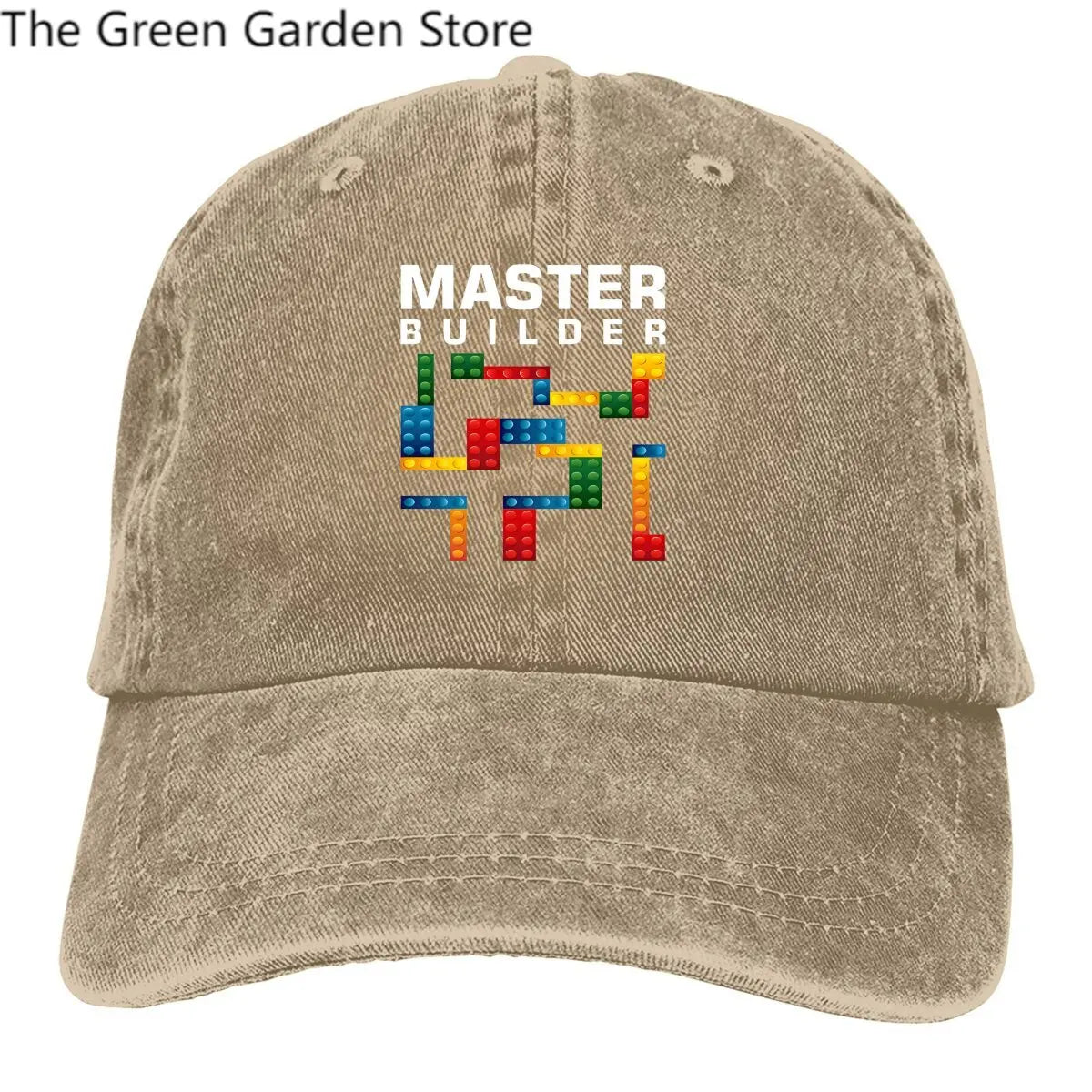 Building Blocks flerfarvet kasket med skygge til mænd Cool Master Builder Building Blocks personlig visirbeskyttelseskasket