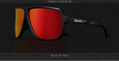 Scvcn Polarized Fishing Sunglasses Outdoor Sport Entertainment Glasses Outdoor Cycling Road Bike UV400 Protective Frame Glasses