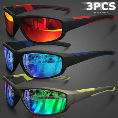 Sports Polarized Sunglasses for Men Lightweight Night Vision Male Shades Cycling Driving Fishing Fashion Mirror Sunglass UV400