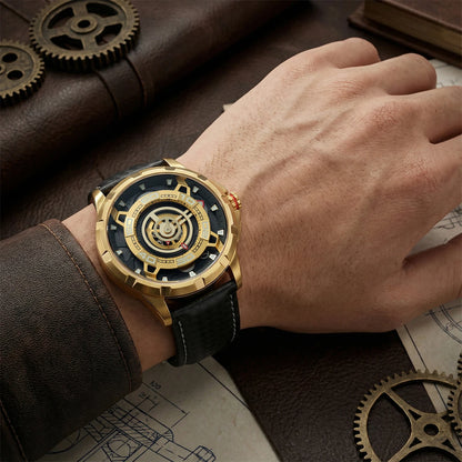 BERNY Automatic Skeleton Watch For Men 3D Dial 5ATM Luminous Sapphire 316L Steel MIYOTA 82S0 Mechanical Top Luxury Men's Watches