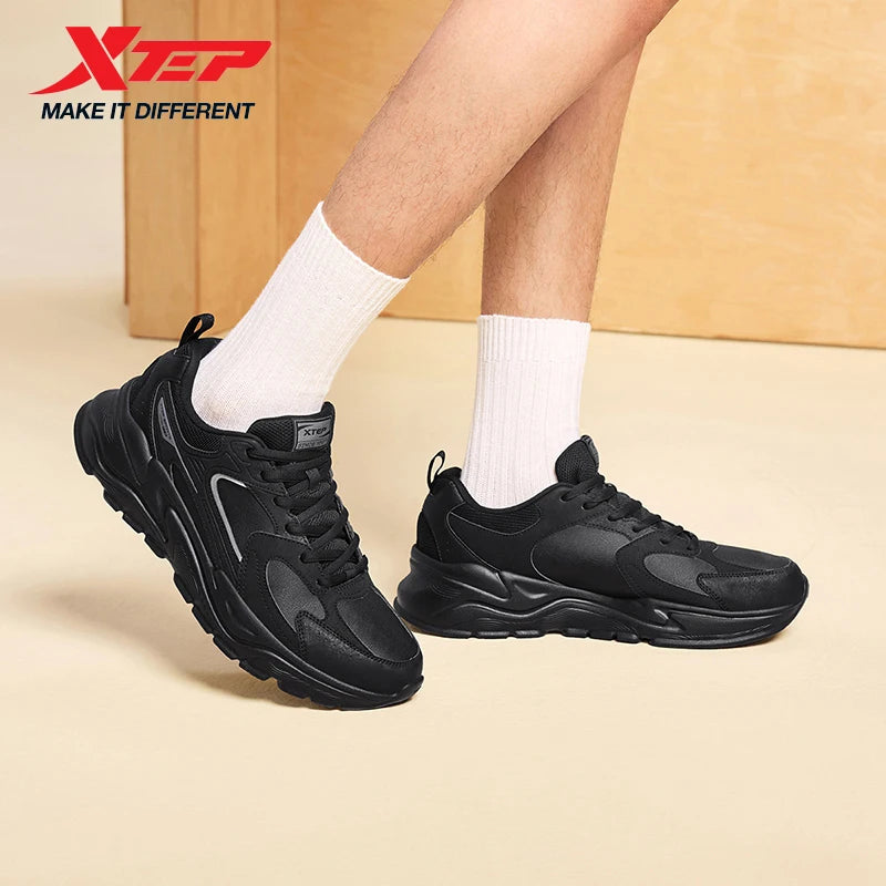 Zapatillas deportivas informales de invierno para hombre de Xtep, estilo urbano, acolchadas, ligeras, resistentes al desgaste y transpirables, modelo 875419320005