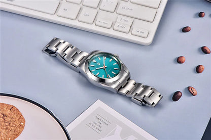 PAGANI DESIGN 2026 New Green Glass Men's Mechanical Watches Automatic Watch Men AR Sapphire crystal Stainless steel Wristwatch
