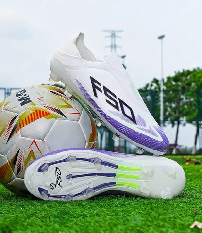 New Men's Soccer Shoes Hot-Selling Grass Cleats High-Quality Match Outdoor Football Boots Non-Slip Boys High-Top Lightweight Sneakers