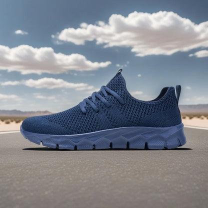 Heren sneakers van mesh, lichtgewicht damesschoenen, casual platte schoenen, hardloopsportschoenen voor heren, zachte ademende tennissneakers voor mannen