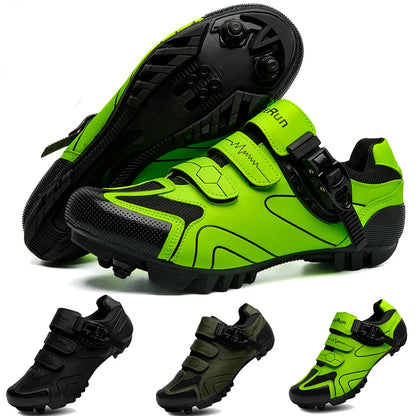 Primavera, Sapatos de Ciclismo MTB com Grampos para Homem, Sapatos Desportivos em Carbono, Velocidade, Corrida de Montanha, Sapatos de BTT