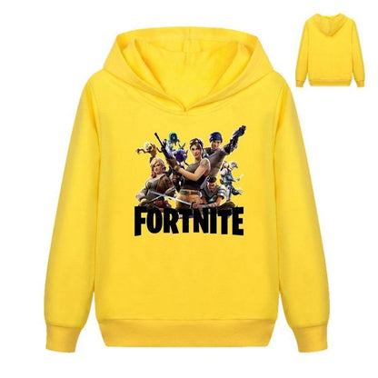 Hanorace pentru copii cu imprimeu Fortnite, costum confortabil cu design animat, bluze lejere cu mânecă lungă, haine de toamnă-iarnă
