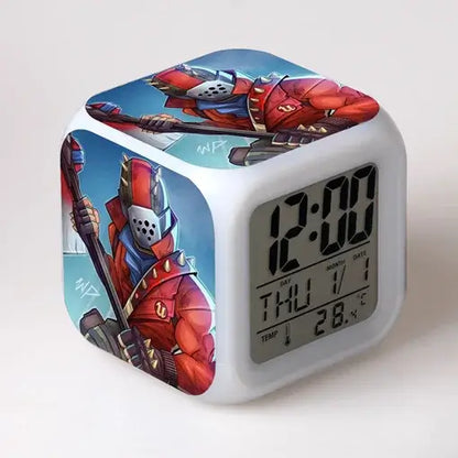 Fortnite Alarm Clock Cute Fashion Cartoon Personalized Creative Kawaii Minimalist LED Alarm Clock Gift for Friends' Birthday