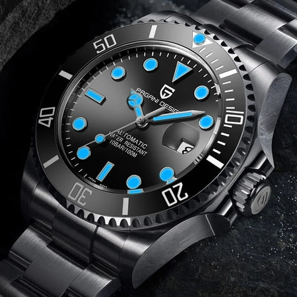 PAGANI DESIGN Diving Watch Mechanical Automatic Watch 316L Stainless Steel UltraBright Luminous Watch Top Luxury Watches for Man