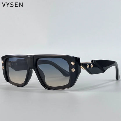 Polarized Steampunk Square Sunglasses Men 2026 Luxury Brand Punk Big Frame Driving Sun Glasses Fashion Eyewear For Male Shades