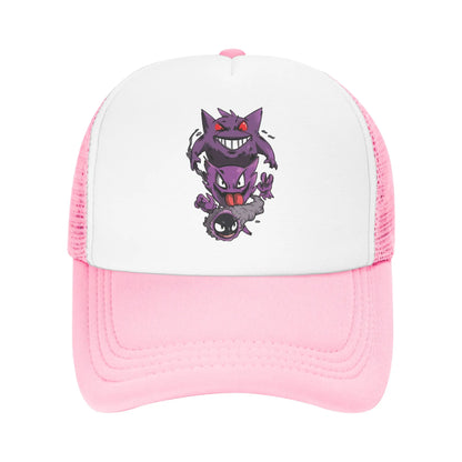 Pokemon Pikachu Trucker Hats Adult Vintage  Dad Hat Trucker Hat Sun Hats Adjustable Snapback Caps Mesh Baseball Caps Summer