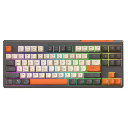 K82 Gaming Keyboard Glows Wired USB Desktop PC/Notebook Available 19-key punchless knob to adjust volume
