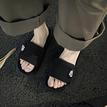 Nike Men Slide Slippers, Soft Cushion Non-slip Quick Dry Casual Indoor Outdoor Beach Shower Slippers DQ9624-001