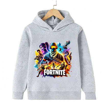 Fortnite Game Printed Children's Hoodies Cartoon Comfortable Suit Loose Long Sleeve Tops Autumn Winter Clothes