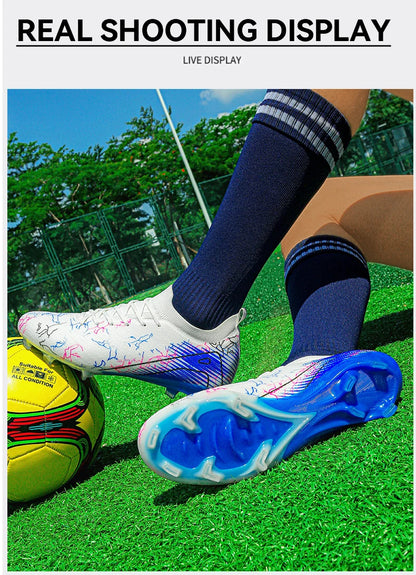 New Men’s Soccer Shoes Top Quality Wholesale Cleats Football Boots Training Non-Slip Sneakers FG Drop Shipping Unisex Adult