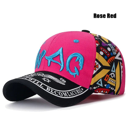 New Casual Fashion Letter Embroidery Printing Baseball Cap Outdoor Sunscreen Sunshade Hat
