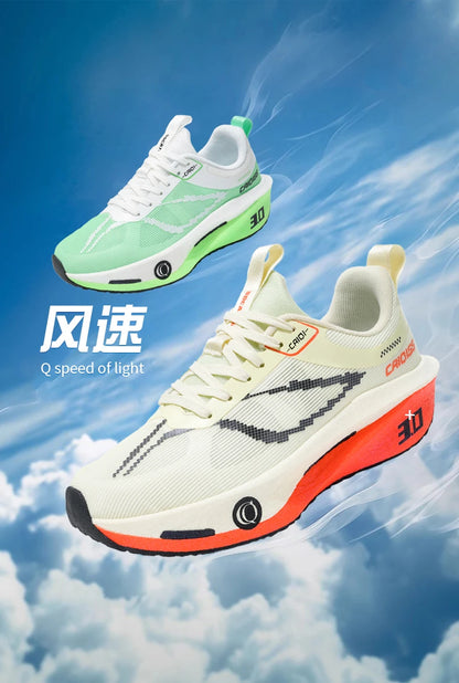 Scarpe da running con piastra in carbonio per maratona, uomo e donna, sportive, traspiranti, leggere, comode, da atletica e outdoor