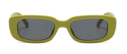 New Small Sunglasses Women Men Trendy Vintage Brand Designer Hip Hop Square Green Sun Glasses Female Eyewear UV400