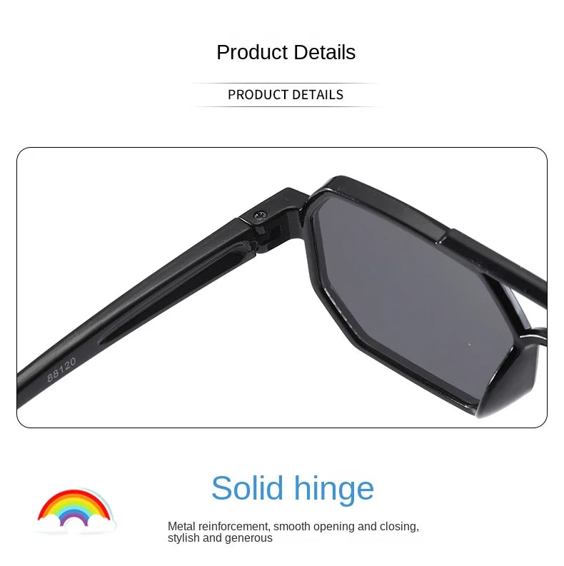 Children’s Sunglasses Vintage Double-beam Sun Glasses UV400 Outdoor Girl Boy Fashion Glasses Classic Square Kids Sunglasses